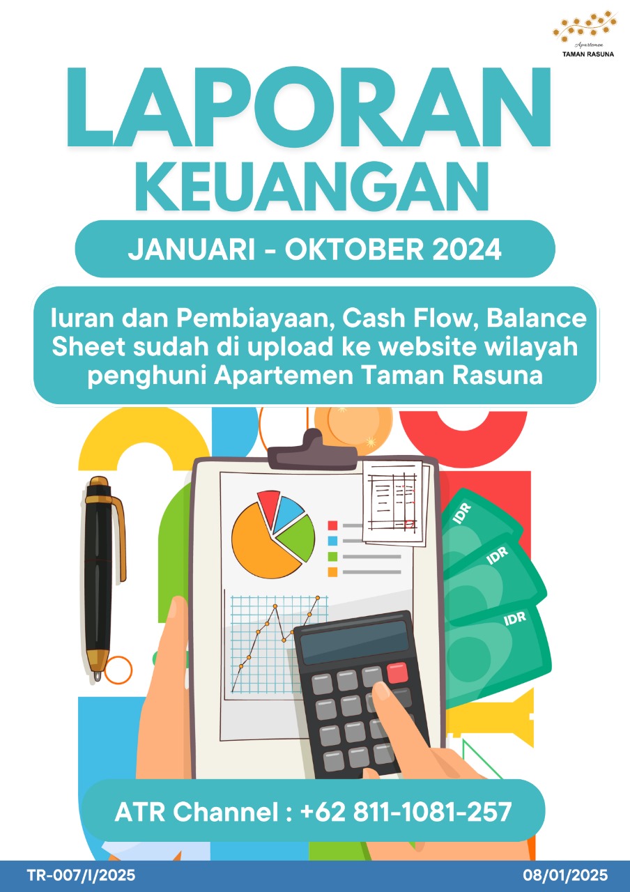 LAPORAN KEUANGAN JANUARI - OKTOBER 2024  TR-007/I/2025