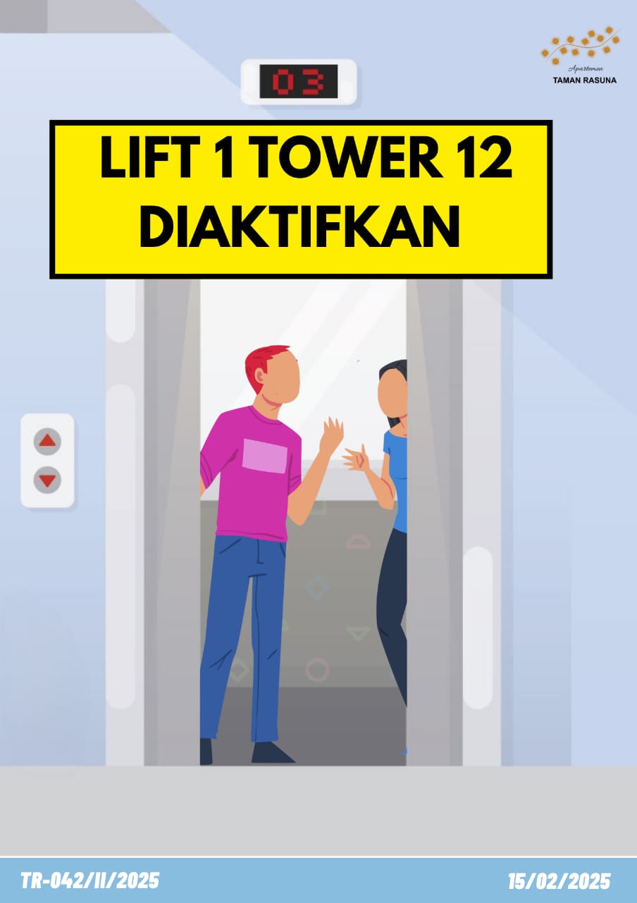 LIFT 1 TOWER 12 DIAKTIFKAN  TR-042/II/2025