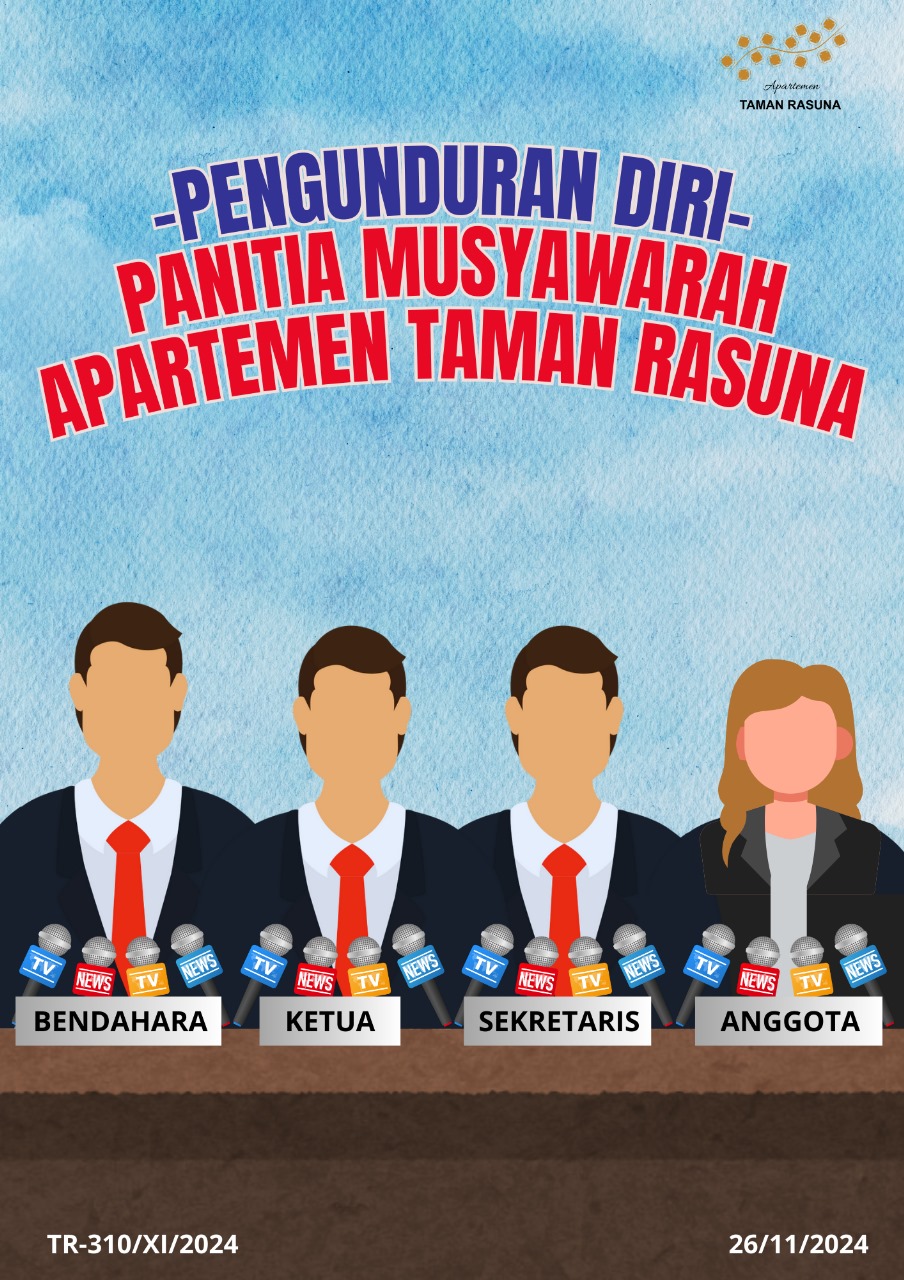 PENGUNDURAN DIRI PANITIA MUSYAWAH (PANMUS) APARTEMEN TAMAN RASUNA