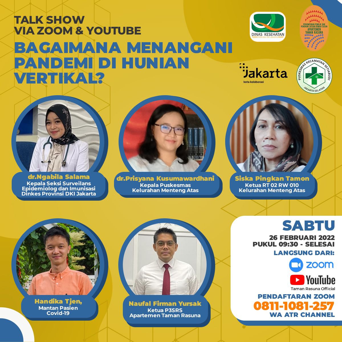 Talkshow, Bagaimana Menangani Pandemi di Hunian Vertikal?